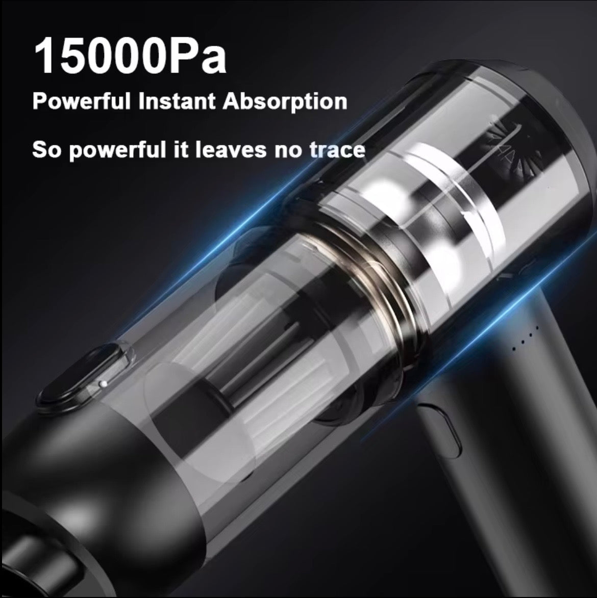 Pro Cordless Car Vacuum & Blower (15kPa) – High-Suction Handheld Wireless Cleaner for Home, Rug, & Desk