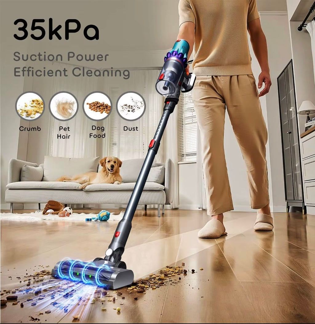 Cordless & Powerful Stick Vacuum Cleaner (35kPa) – Multi-Functional Handheld Wireless Vacuum