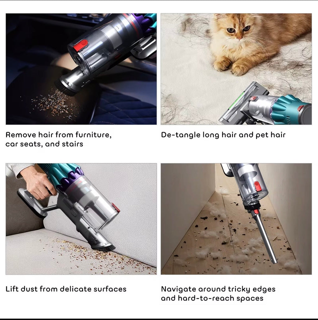 Cordless & Powerful Stick Vacuum Cleaner (35kPa) – Multi-Functional Handheld Wireless Vacuum