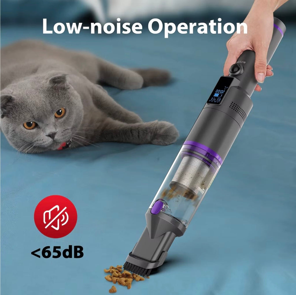 Mini Cordless Car Vacuum Cleaner (18000Pa) – High-Suction Wireless Handheld Vacuum with Digital Display