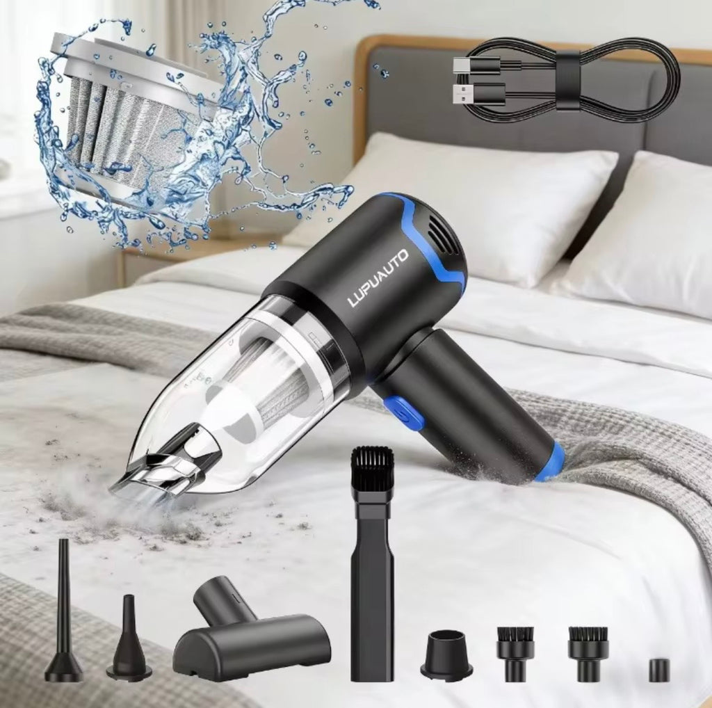 High-Power Wireless Handheld Vacuum – Portable Brushless Motor Cleaner for Car & Home