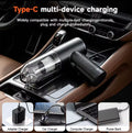 High-Power Cordless Car Vacuum Cleaner (5000Pa) – Portable Handheld Wireless Vacuum with 4000mAh Battery